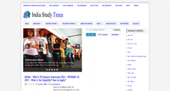 Desktop Screenshot of indiastudytimes.com