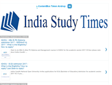 Tablet Screenshot of indiastudytimes.com
